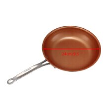 Til messing gryde + keramisk non-stick gryde + mælk & suppe gryde + stegepander stegepander 22/24/26/28cm gryde non-stick gryderedskaber: 24cm