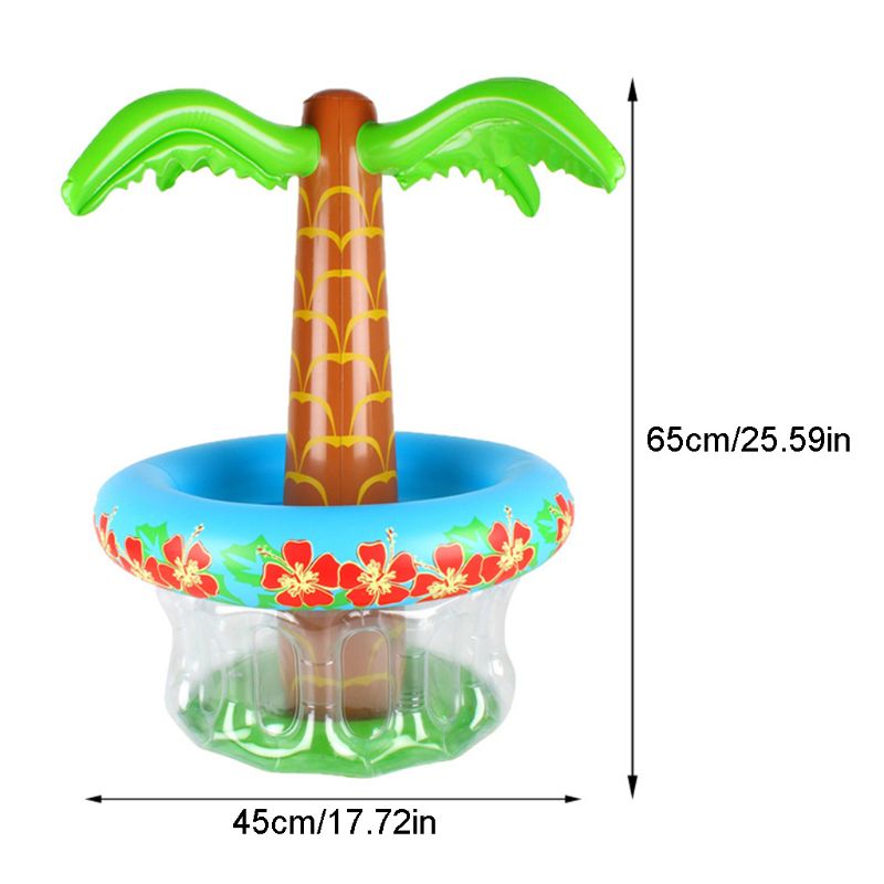 Large Inflatable Coconut palm Tree Drinks Cooler Ice Bucket For Sandbeach Party