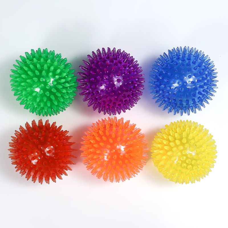 1 Uds. Juguete para hacer sonido, masaje de picadura suave, bola elástica, limpieza de dientes, entrenamiento TPR, dientes de mascota, masticar, bolas de espinillo, accesorios para mascotas
