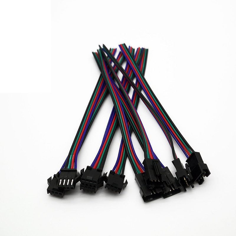 5pairs 3pin 4pin 5pin 6pin JST LED Connectors,3528 5050 RGB RGBW RGBWW LED Strip light,Male And Female Connector