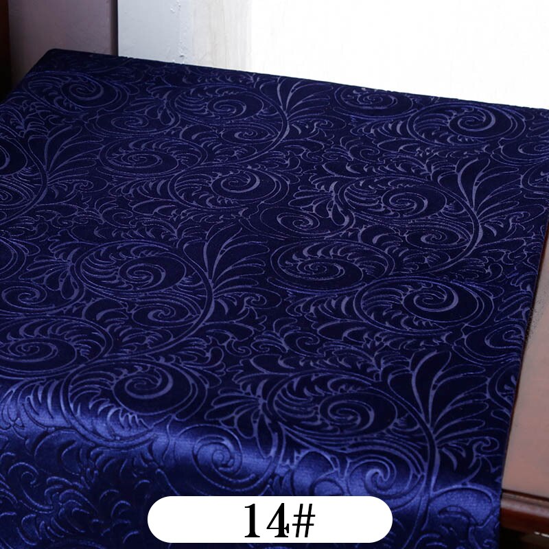 145cm Wide Embossed Golden Upholstery Velvet Fabric For Sofa Burnout Velvet Cloth Curtains Purple Grey Red by the Meter: 14