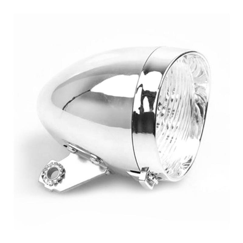 thumbnail image 2 of 2-Pack Vintage 3-LED Bicycle Headlight - Retro Style Front Lamp With Metal Bracket 2 of 6