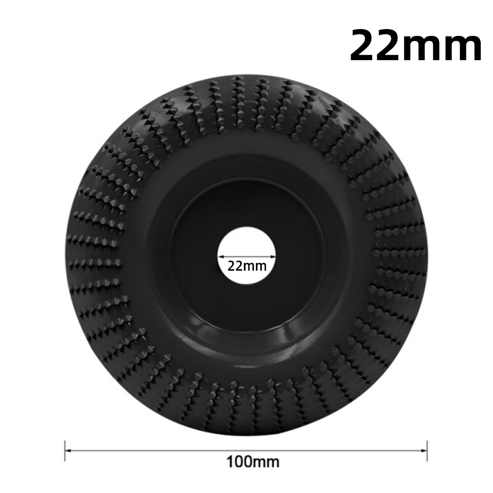 4 Inch Angle Grinder Wood Carving Disc Woodworking Grinding Shaping Wheel Abrasive Rotary Tool for 16/22mm Bore Angle Grinders: grey