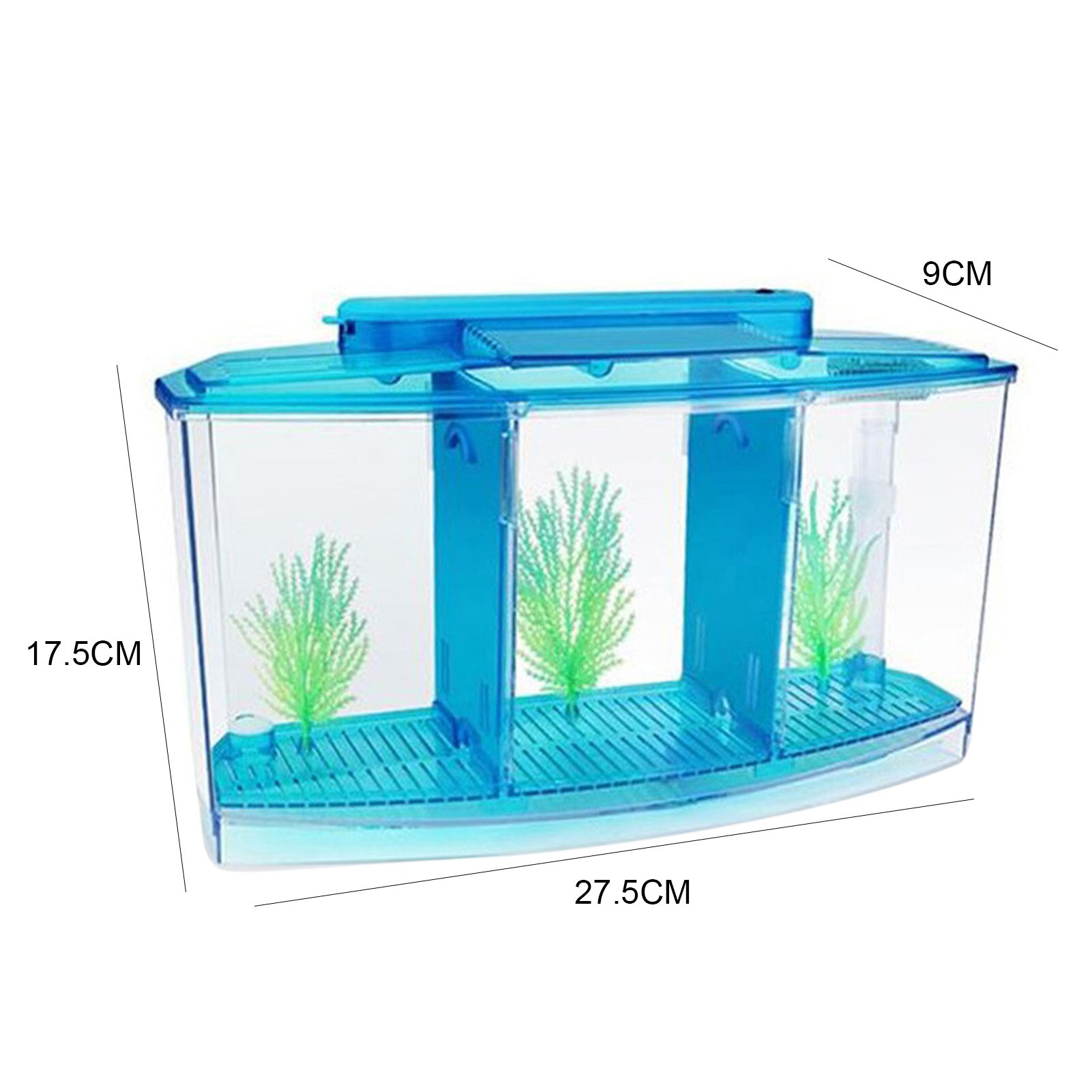 Multifunctional Acrylic Split Fish Tank Breed Box with LED Light Imitation Plant Fish Tank Acrylic Non-toxic Aquariums