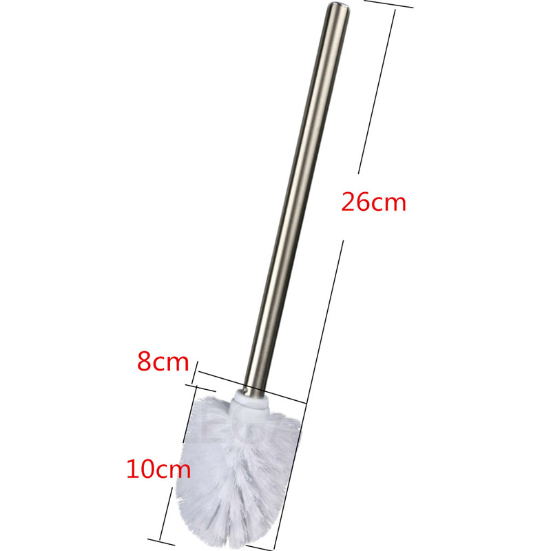 Beste 1 Pcs Vervanging Roestvrijstalen WC Badkamer Schoonmaken Toiletborstel Wit Hoofd Houden Badkamer Tool