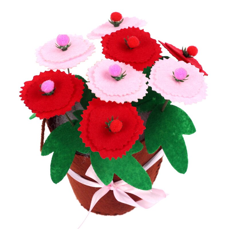 Handmade Diy Art Crafts Material Flower Pot Potted Plant Kids Creativity Handicraft Children Toy Kindergarten Learning Education
