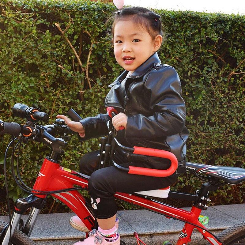 Vélo électrique remorque enfant vélo chaise Babys enfants sécurité libération selle siège avec accoudoir garde barre pédale vélo siège