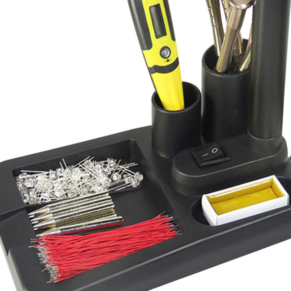 6W 40LED 5X/10X Magnifier Glass with Gadget Storage Desk Lamp Beside Light Magnifying Lens Printing LED desk lamp