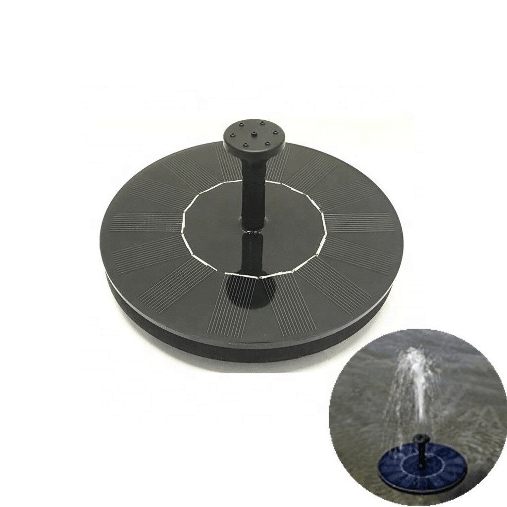 Solar Pump, 1.4W Free Standing Floating Solar Bird Bath Water Pumps for Garden