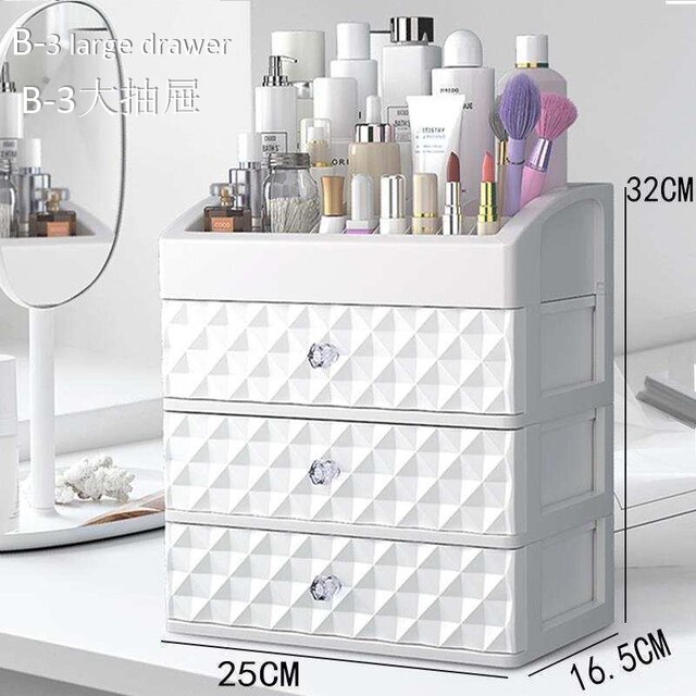 Skincare Makeup Organizer Home Storage Box Cosmetic Case Waterproof Jewelry Box Beauty Skin Care Cosmetic Organizers Drawer: A4