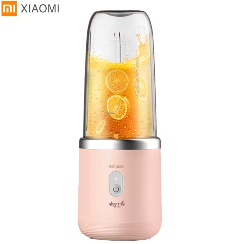 Xiaomi Deerma Portable Blender Electric Juicer Wireless Automatic Multipurpose USB Rechargable Mini Juice Cup Cut Mixer 400M