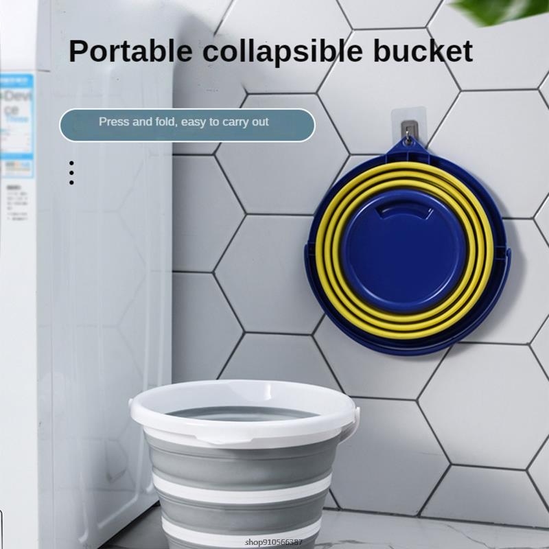 10L Folding Water Emmer Draagbare Opvouwbare Emmers Ruimtebesparend Outdoor Water Emmer Voor Tuin Camping Vissen Auto R1WA
