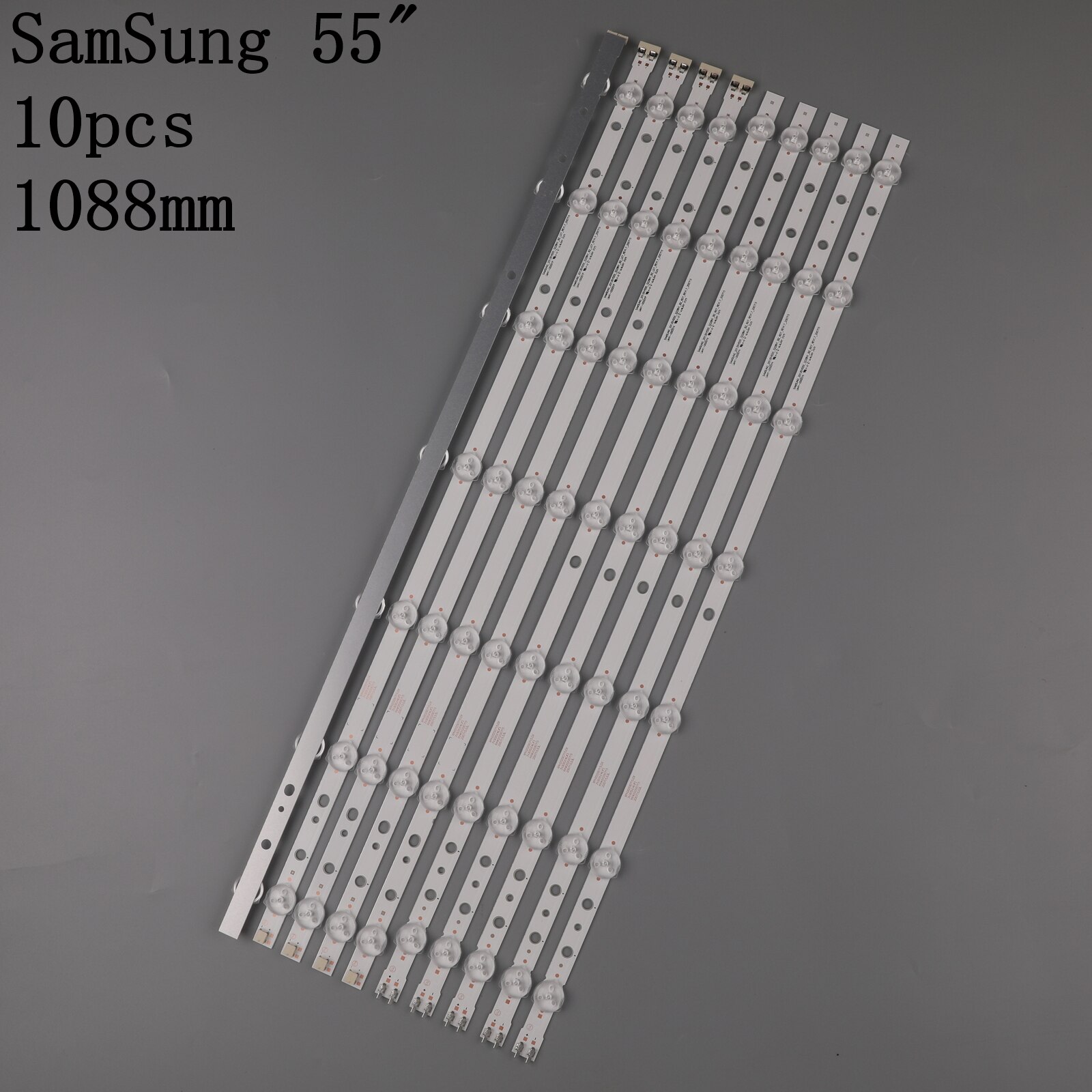 100% 10pcs/Kit LED strip for SAMSUNG TV UN55J6201 UN55J620D UE55H6204 CY DJ055BGHV1H SAMSUNG 2013SVS55 3228N1 B2 L07 REV1.7