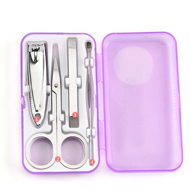 Conjunto de ferramentas profissionais para manicure, kit de ferramentas de manicure para profissional, 4, pçs/set