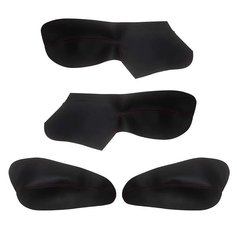 assolo 4 porte macchina messa in piega interni in pelle microfibra porta bracciolo copertura del pannello rivestimento protettivo per Peugeot 206 per Citroen C2