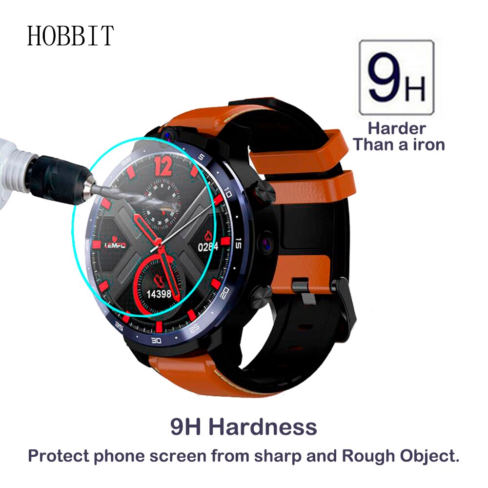 2 Pcs Voor Lemfo LEM12 Smart Horloge Gehard Glas Lem 12 1.6 Inch 2.5D 0.3 Mm Hd Clear krasbestendig Guard Glas