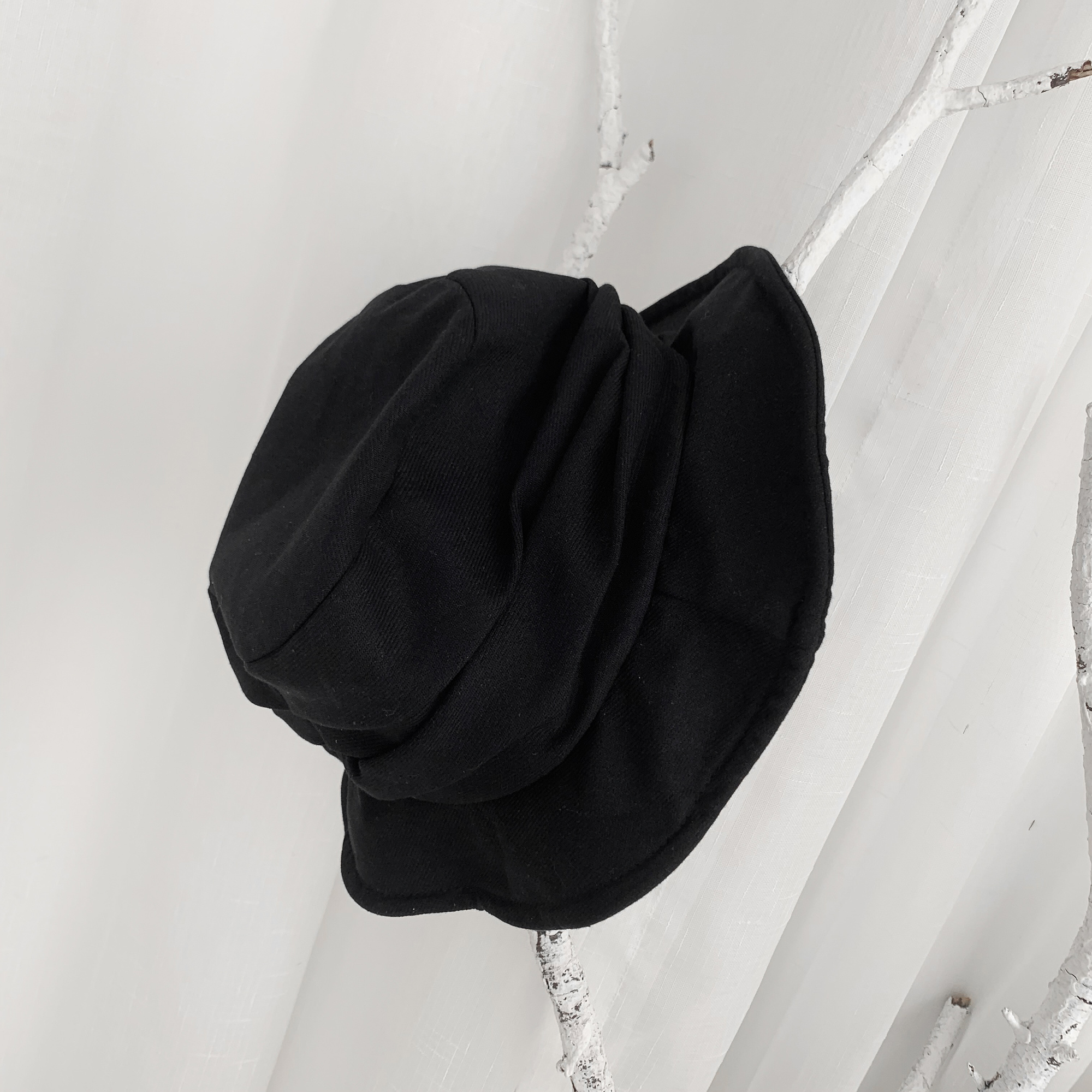 UMI MAO Yamamoto Wind Dark Black Japanese Retro Fisherman Hat Men Women Fold Hat Harajuku Y2k Femme Hombre Gothic: Black