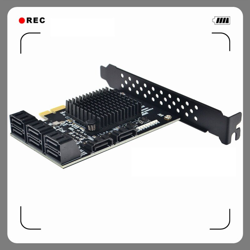 PCI-E SATA 2X 4X 8X 16X PCI-E Karte PCI Express zu SATA 3,0 8-Port SATA III 6Gbps expansion Adapter mit SATA Daten Kabel