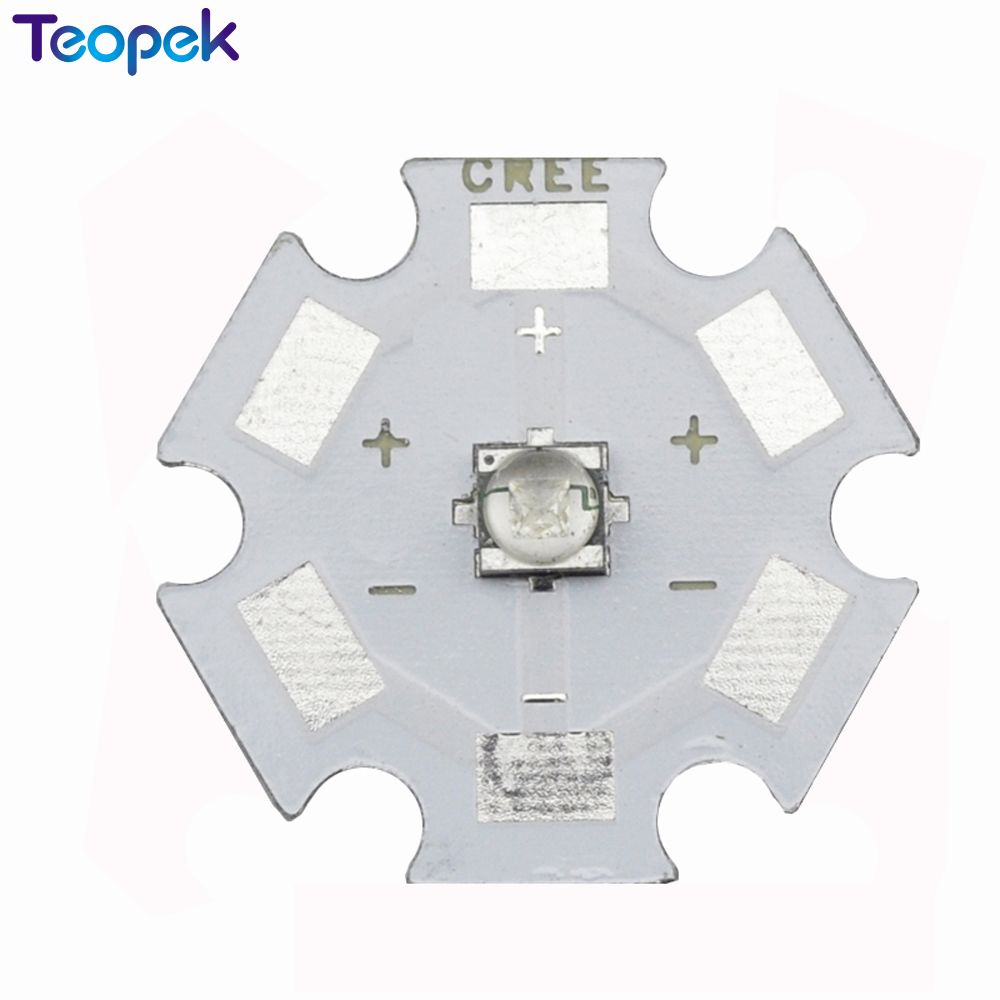 5pcs Cree XLamp XT-E XTE 1W-5W Royal Blue 450NM-452NM High Power LED Emitter Bulb Lamp16mm Or 20mm PCB For Plant Glow