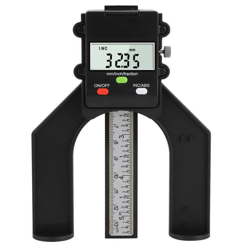 0-80mm Depth Gauge Electronic Digital Depth Gauge DIY Woodworking Ruler Height Gauge for Saw Table