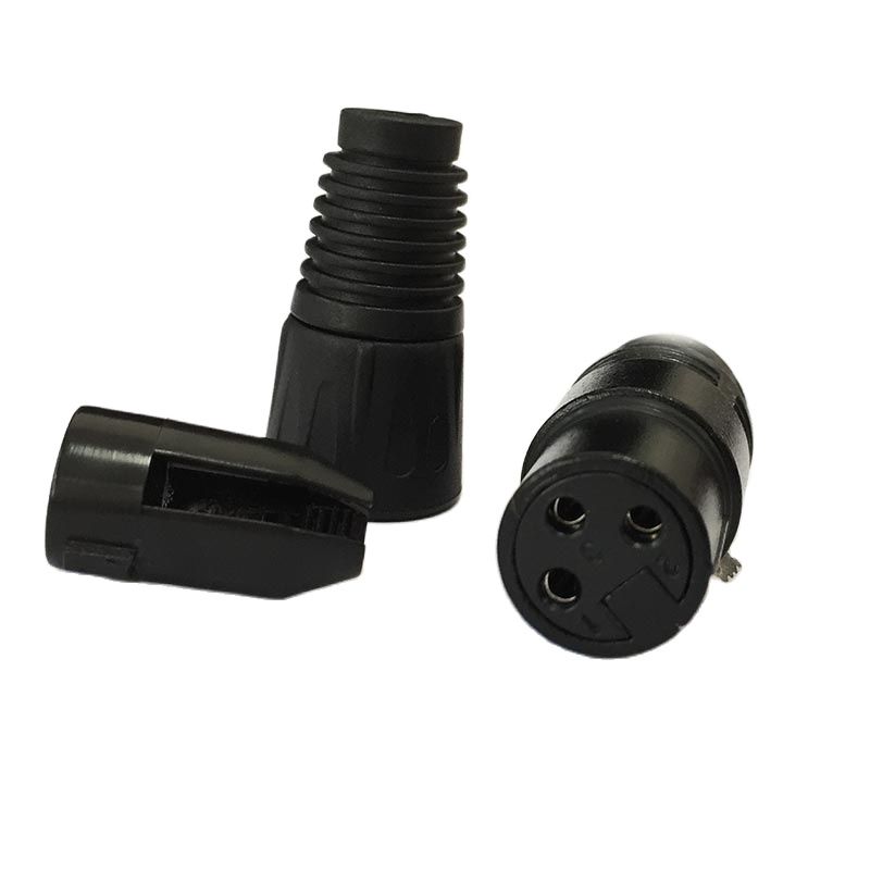 2Pcs Kanon Xlr Connector Vrouwelijke 3-Pole Voor Microfoon Solderen Terminal