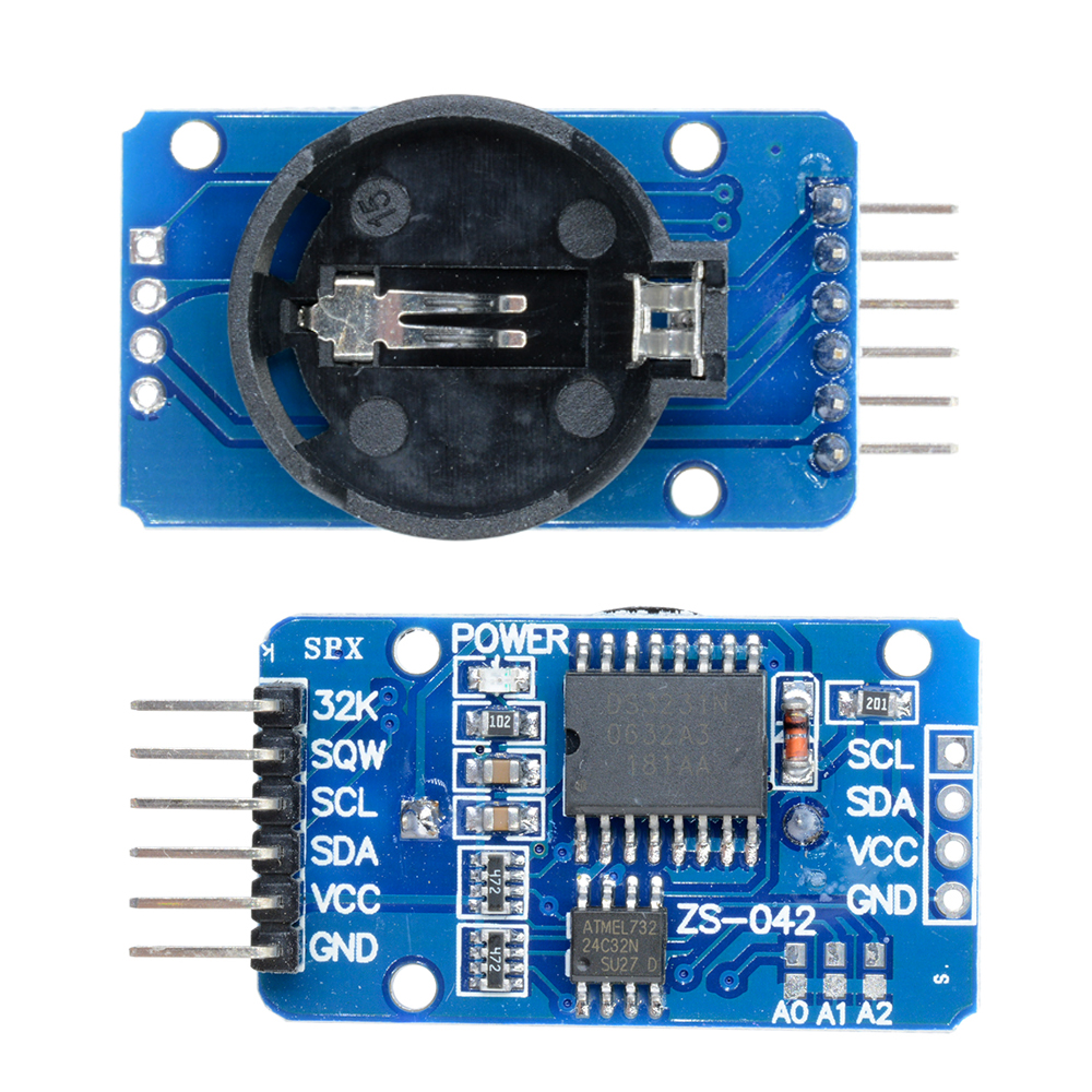 Ds3231 at24 c 32 iic precision rtc realtidsklocka minnesmodul programmerbar fyrkantvåg utgång 3.3-5.5v utan batteri