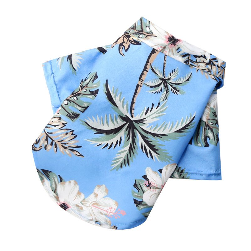 Mode Hawaiiaanse Strandstijl Hondenshirt Zomer Hondenkleding Ademend Kat Dun Shirt Leuke Print Puppy Vest Chihuahua Kleding: Oranje / XXXL