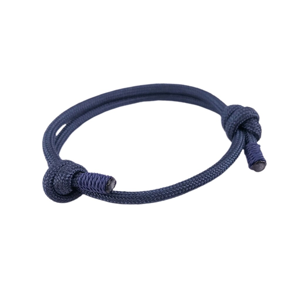 Marin Bracelet léger Simple fait à la main Passion nautique tressé Bracelet bricolage résistant à l'usure artisanat corde réglable