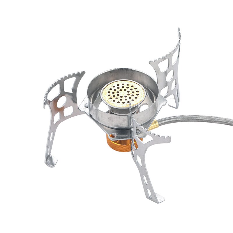outdoor camping stove head blue fire copper core windbreak stove portable split gas stove Fierce stove hiking cookstove