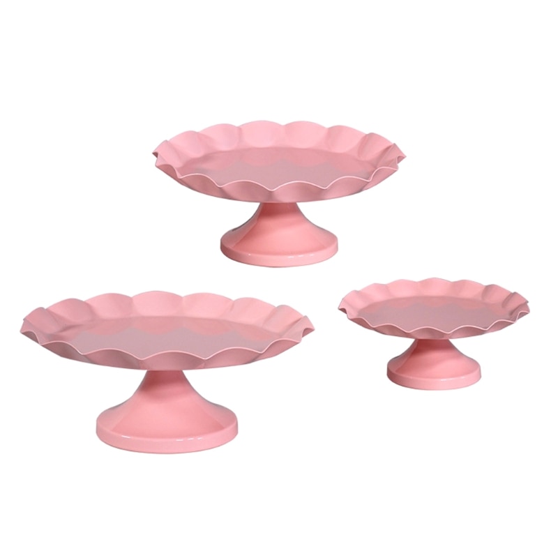 1 PC Round Cake Stand Metal Material Cakes Display Stand Dessert Cupcake Display