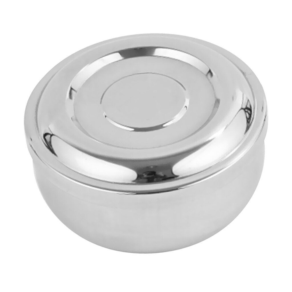 Stainless Steel Bowl Double-walled Insulated Korean Rice Soup Bowl with Lid
