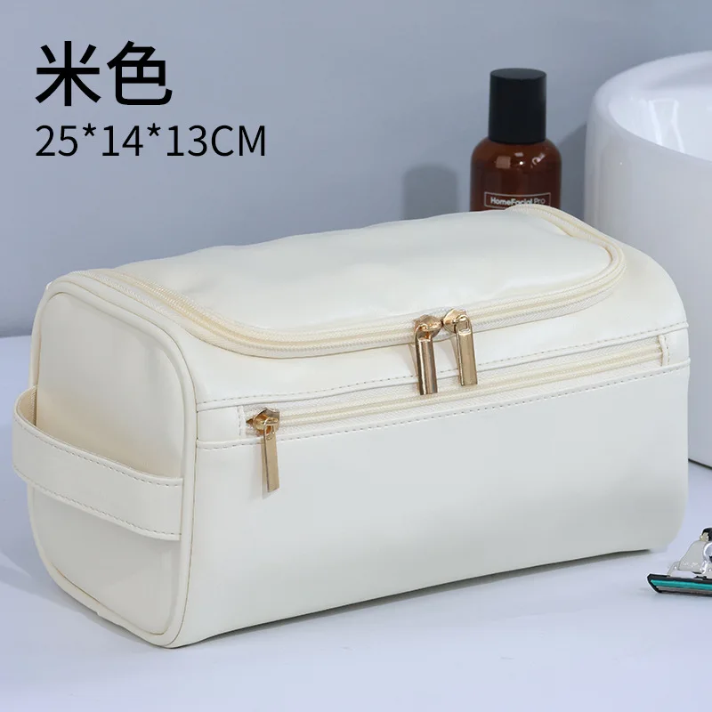 Men Vintage Luxury Toiletry Bag Travel Necessary Business Cosmetic Makeup Cases Male Hanging Storage Organizer Wash Bags: Blue