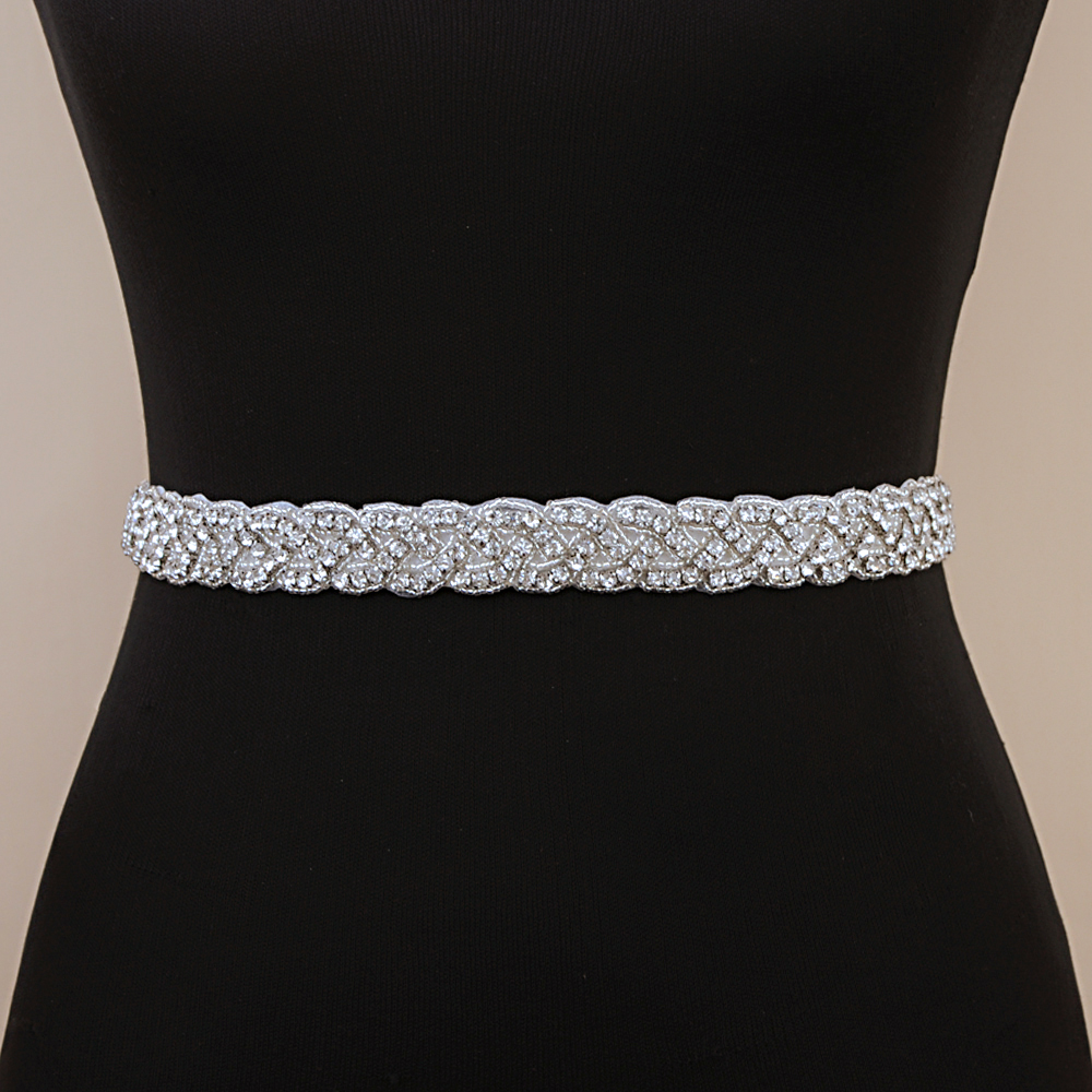TRiXY S216-S atemberaubend Strass Gürtel Braut Gürtel Brautjungfer Gürtel für Kleid Hochzeit Kleid Gürtel Bling Gürtel für Frauen Taille Band