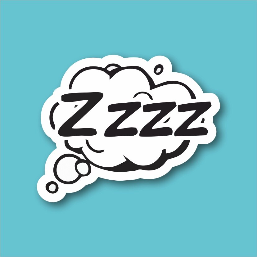 Zzzz Pop Art Laptop En Telefoon Sticker-Decal Max.8cm