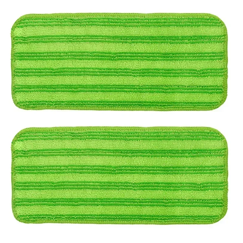 Reusable Microfiber Mop Pads for Swiffer Wet Jet, Wet and Dry Pad, Household Dust Cloth, Cleaning Accessories, 2Pcs: green