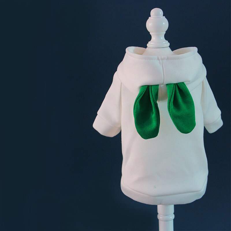 Zielona bluza z kapturem z motywem kota ubrania dla kota: XS