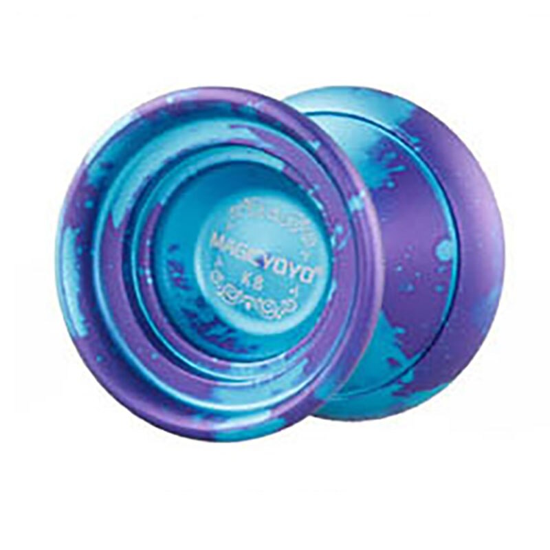 Top Magic Exquisite Color K8 Ghost-Hand Metal Yo-Yo For Tricks Large Diameter Easy Operate Fancy Yoyo Kids Toy: K8-Blue
