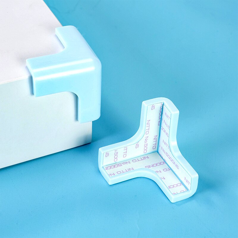 4 Pcs/lot Rubber Ball Transparent L Shape Baby Safety Silicone Corner Protector Kids Soft Clear Table Desk Edge Corner Guards: 13