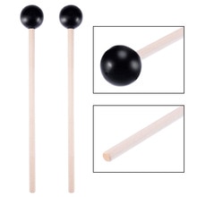 1 Pair 380mm Accessories Xylophone Beaters Marimba Mallet Instrument Tool Sticks Home Rubber Head Parts