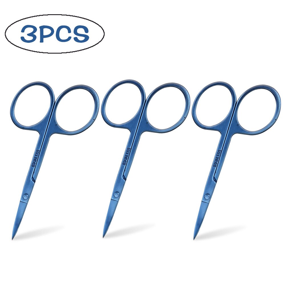 Stainless Steel Manicure Scissors Nail Cuticle Nipper Cutter Eyebrow Dead Skin Remover Ingrown Toenail Curved Head Makeup Tools