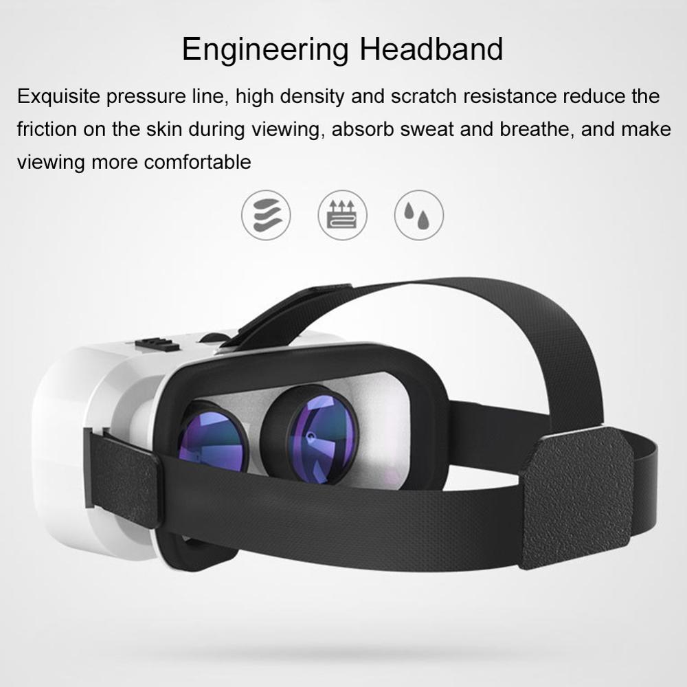 Vr virtual reality 3d glasögon box stereo vr kartong 5th generation huvudmonterade virtual reality glasögon hög