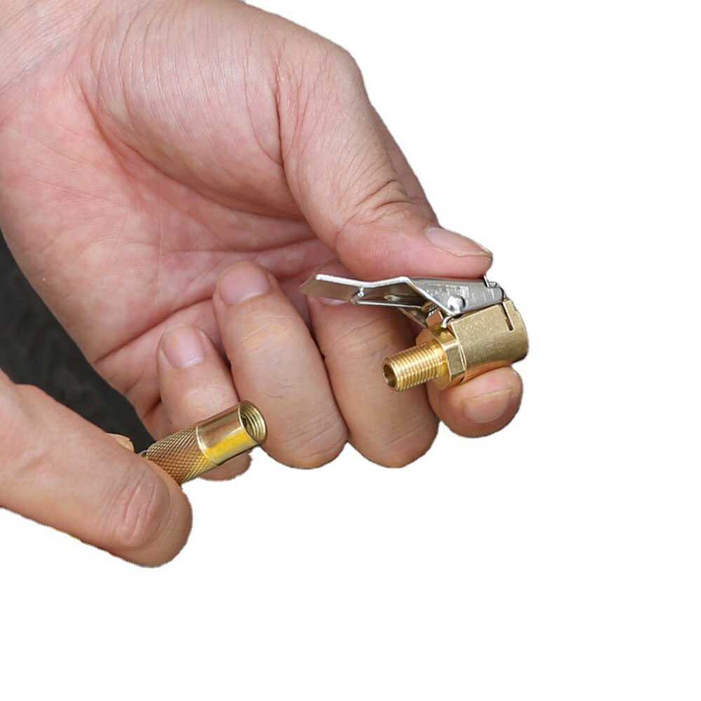 Pince de gonflage en laiton pour pneus de voiture, 8mm, 1 pièce, pneu de roue, mandrin à Air, gonfleur, Valve, adaptateur de connecteur, outils de réparation de pneus de voiture