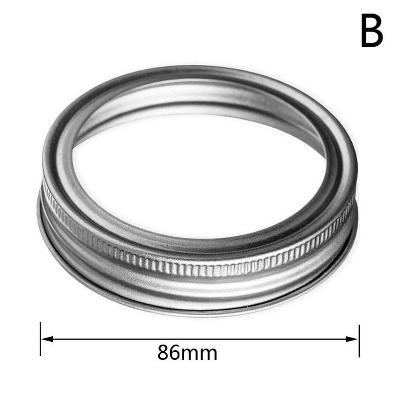 Mason Jar Lid Tinplate Split Opening Sealing Lid Round Home Iron Lid Lid Spherical Metal Supplies Ring Can P1Z3: B