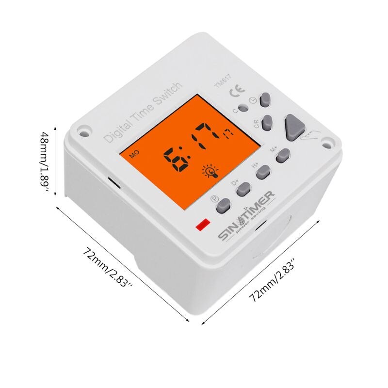 110V 220V AC 7 Days Weekly Digital Electronic Timer Large LCD Display Back-light