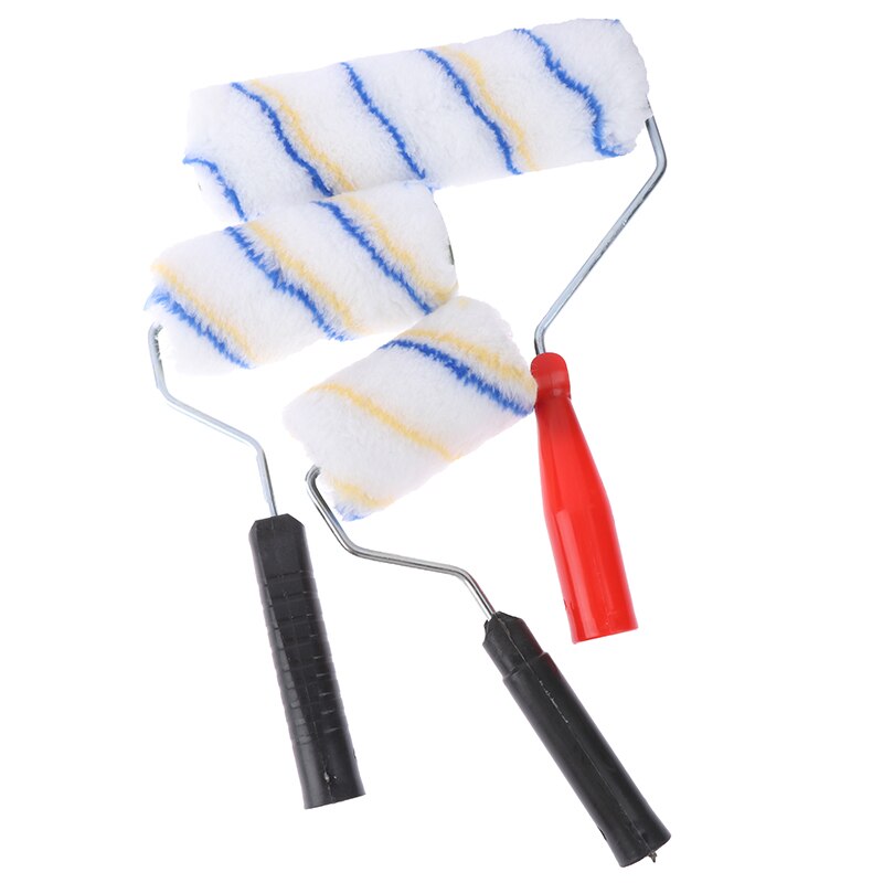 Diy multifuncional pincel de rolo de pintura uso doméstico escovas de parede enfrentar rolo ferramenta de pincel de pintura decorativa 4-9 polegadas