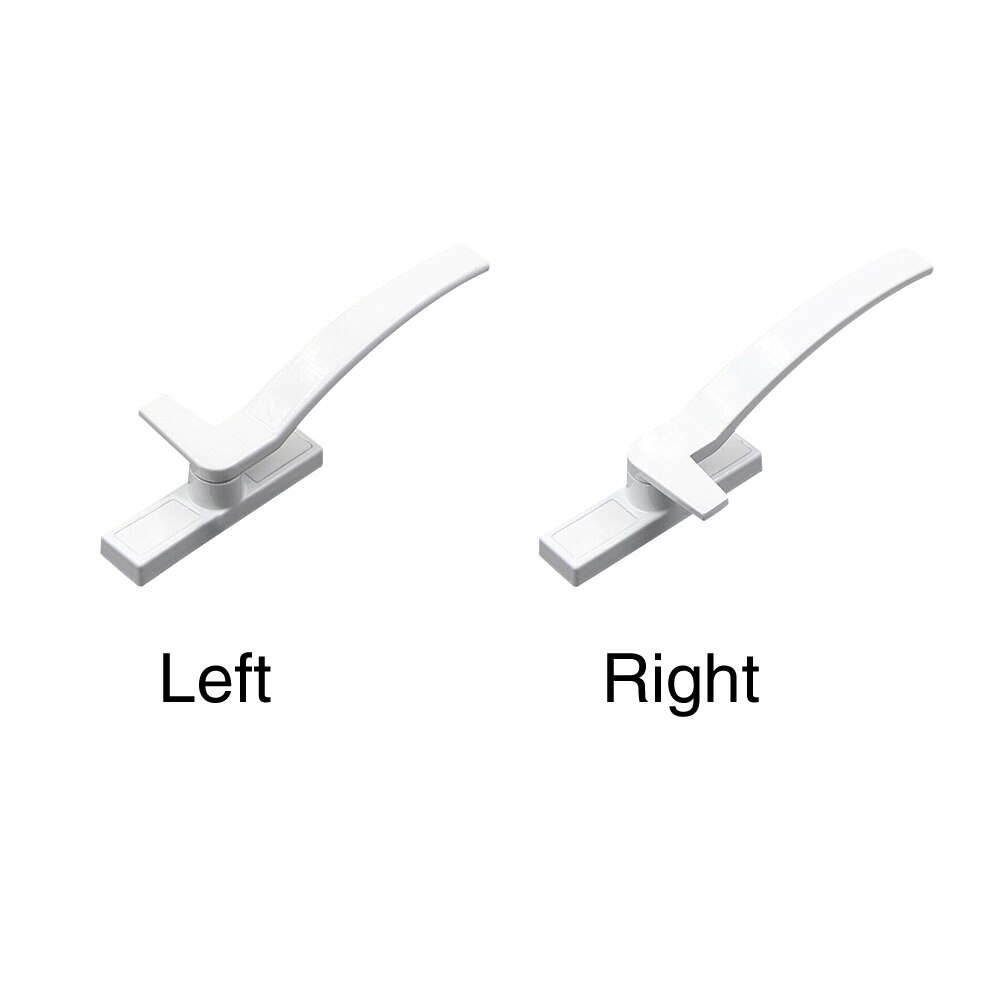 1pc Safety Window Locking Handle Replacement Lacquered Accessories White Tone Easy Install Hardware Fitting Grip Hand Zinc Alloy