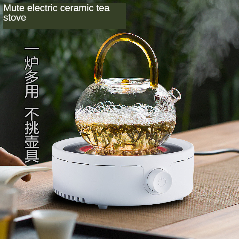 Mini elektrisk spis vattenkokare kokplatta 800w tekanna multifunktionell kaffe tevärmare värmeugn