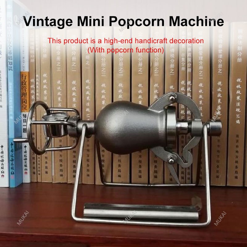 Mini Hand-cranked Old Popcorn Machine Popcorn Maker Puffed Rice Machine Popcorn Maker Chinese Old Style Puffed Corn Machine