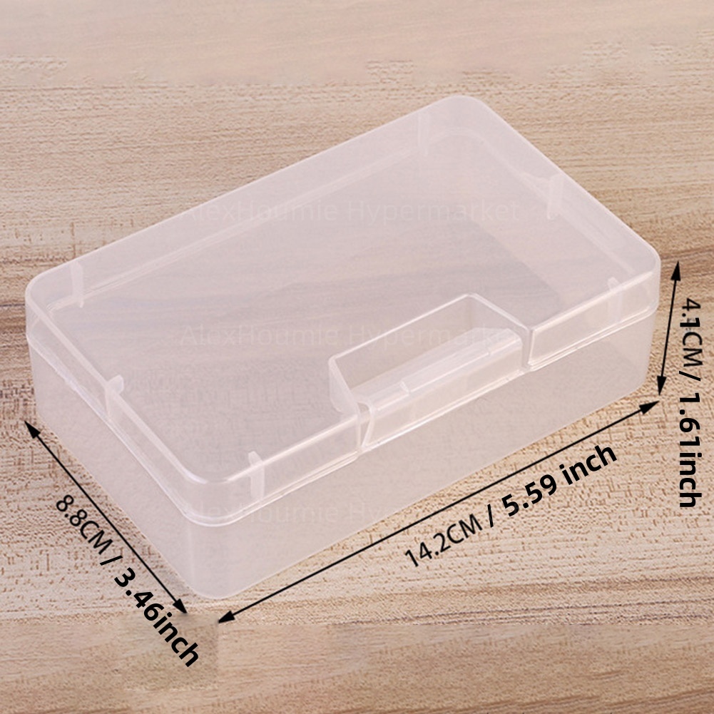 Transparente Aufbewahrungsbox, transparente Aufbewahrungsbehälter, kleine Aufbewahrungsbehälter, Kunststoffbehälter mit aufklappbarem Deckel zum Basteln, Perlen, Schmuck: verrotten