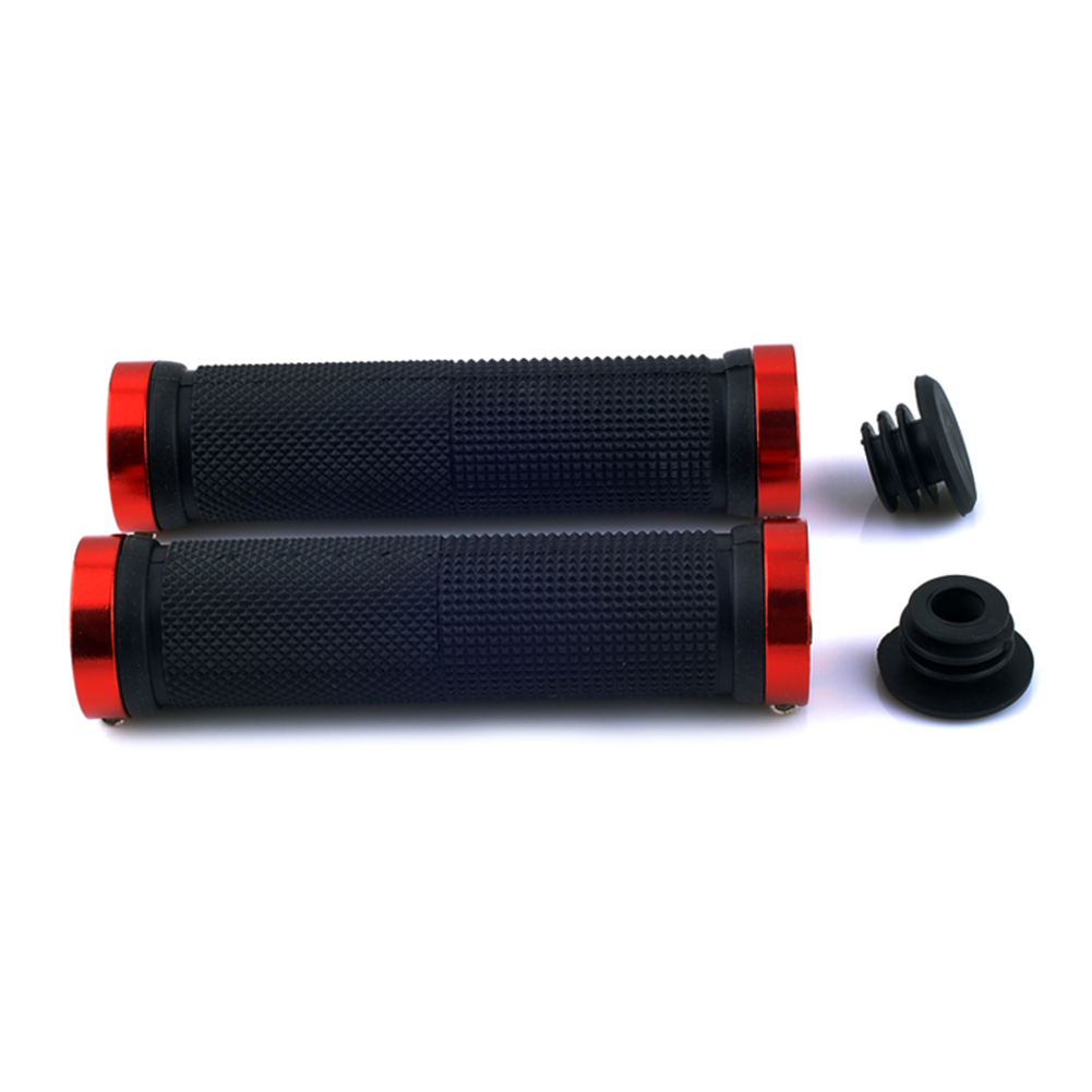 1 paar Bike Fahrrad Lenker Abdeckung Griffe Glatte Weiche Gummi Lenker abdeckung griff bar end Fahrrad Bar Griffe: Rot